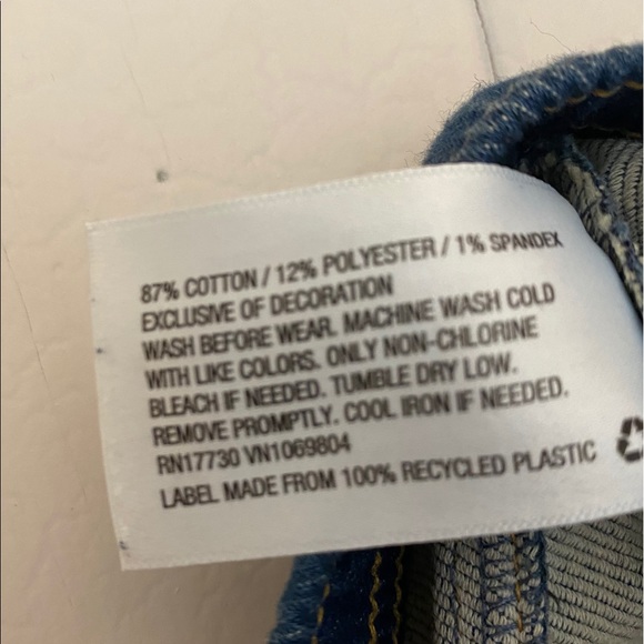 Cat & Jack Dark Knit Denim Jean Pants | NB - Picture 6 of 6